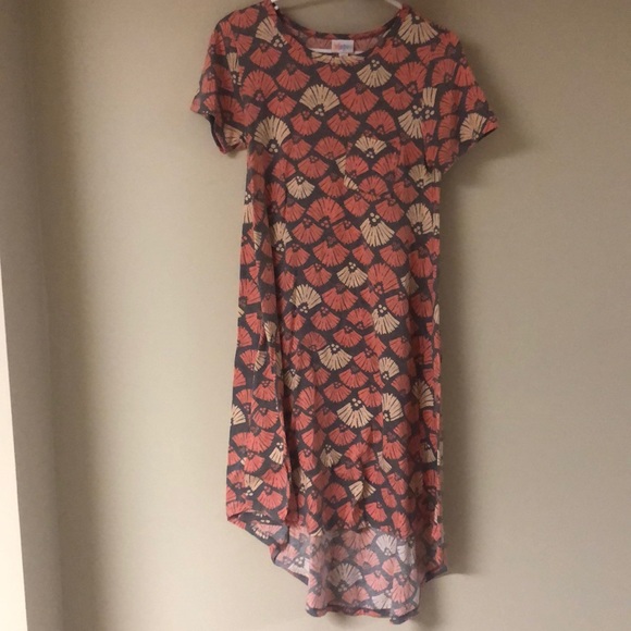 LuLaRoe Shell Print Carly Dress - Picture 1 of 5